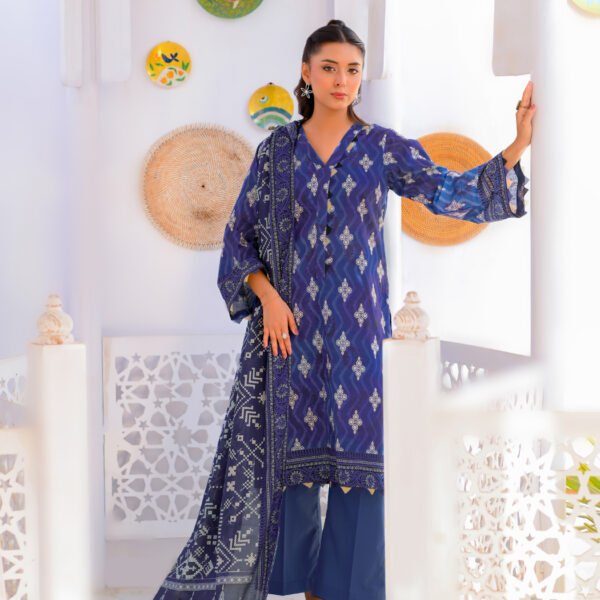 Digital Printed Premium Shirt. Digital Printed Premium Dupatta. Dyed Cambric Trouser